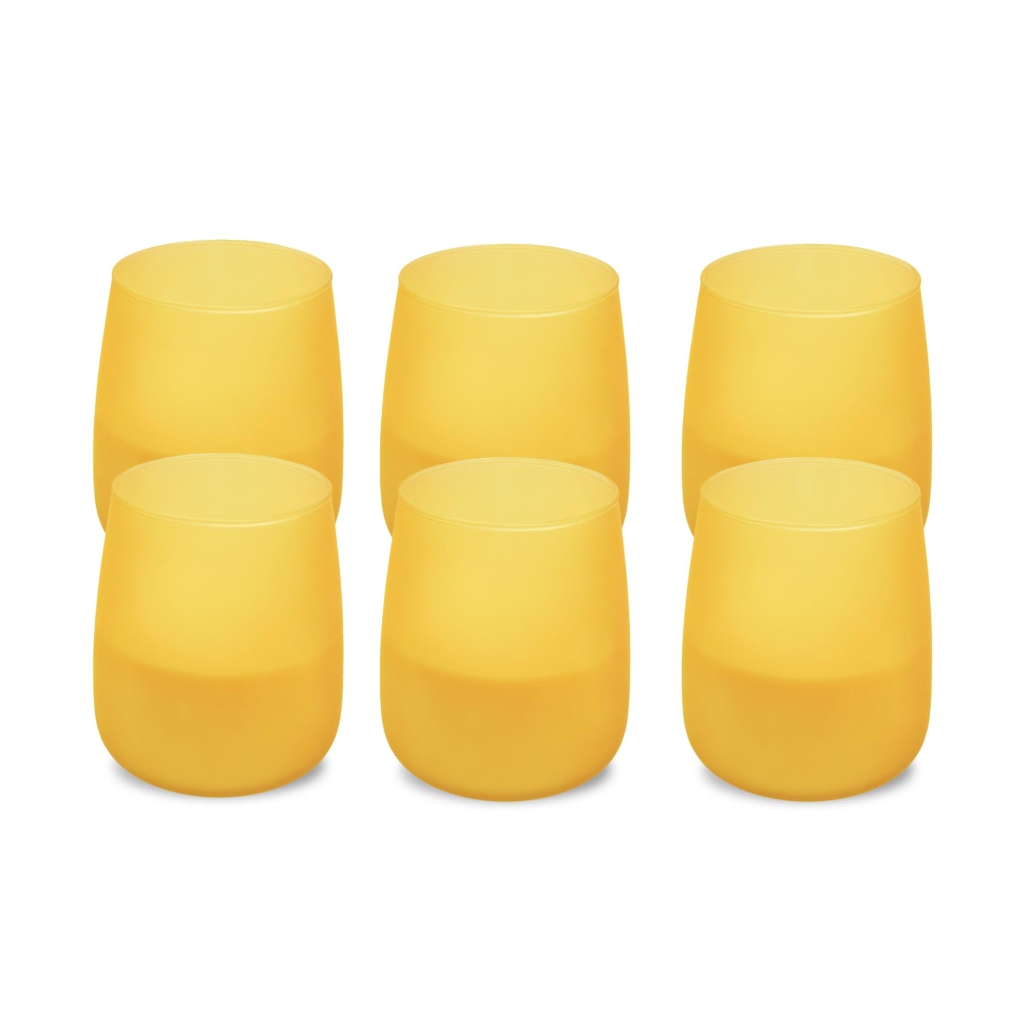 Spaas 6X Citronella Soft Glow Scented Candle, ± 38 Hours, Light Yellow, Lemon Breeze