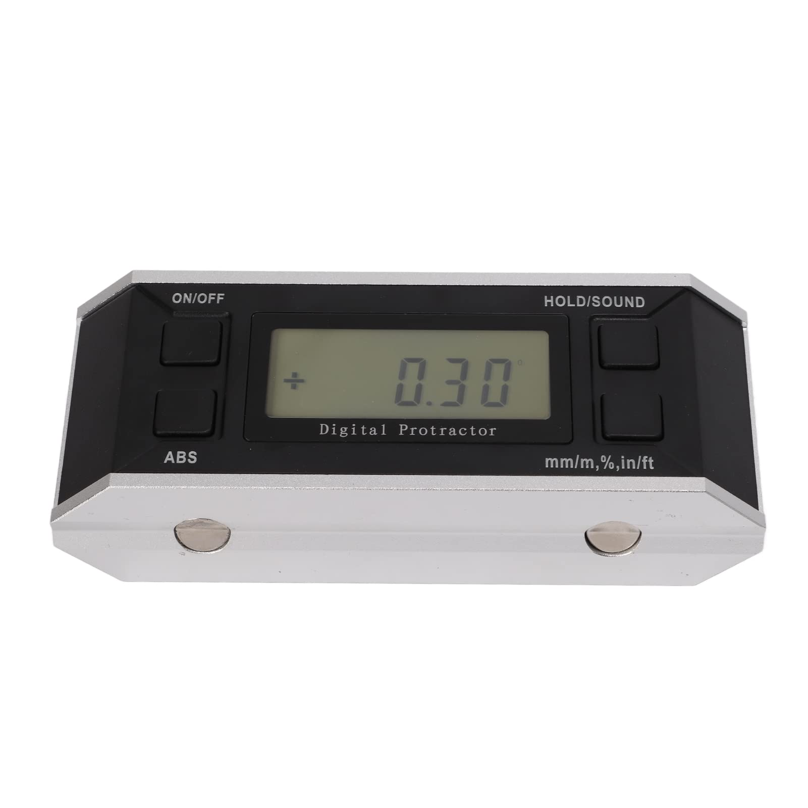 Hyuduo Inclinometro per Materiale Digital Display Digital LCD con varietà di Lettura per la Misurazione Dell'angolo in (Retroilluminazione con nastro)