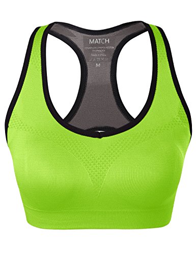 Image of Match Racerback Sports Bra for Women, Mid-Impact, New Size | Seamless Sports Bra with Removable Pads, Full Coverage, Soft & Breathable, Ideal for Yoga, Running, Workout & Daily Wear