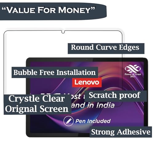 Image of Tough Lee Tempered Glass Screen Guard Protector for Lenovo Tab M11-11 inch /For Lenovo Idea Tab 11 inch 2025 (Anti Scratch, FingerPrint, SmudgeProof) (with Easy Installation Kit) (Pack of 1)