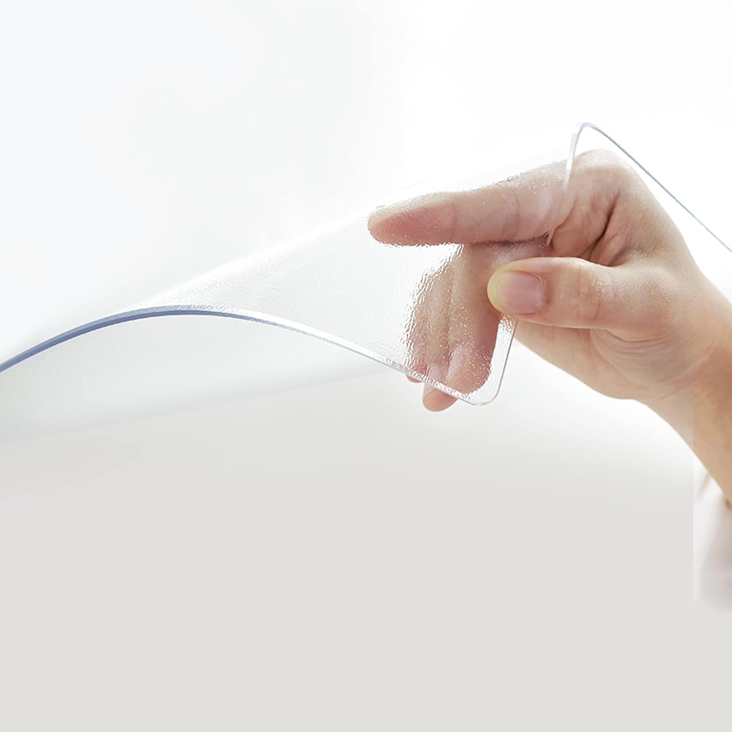 Large Non-Slip Frosted Clear Table Cover Protector, Easy-Clean Table Pad for Coffee Table, 80x80cm Durable Protection, No Sharp Edges, Ideal for Dining & Dinitable Use