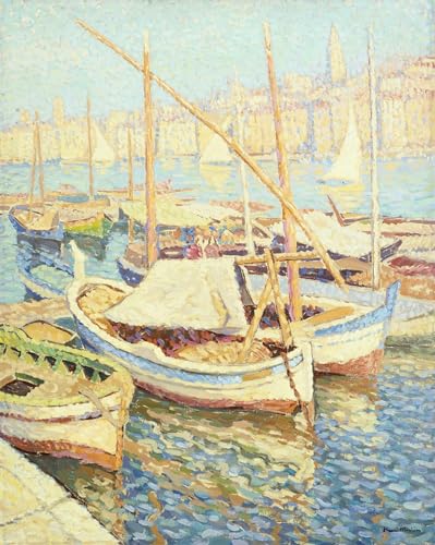 Póster de Porto di Marsiglia di Henri, lienzo de arte de graffiti ZHAOSHAN, decoración 60x90cm