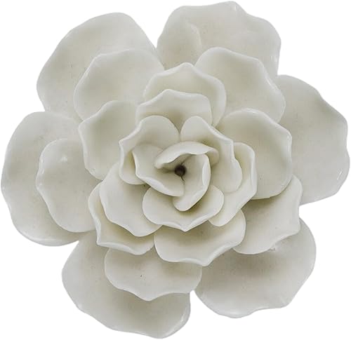 Soporte de incienso blanco 3.35 "Dia Burner Holder Cerámica Flor Forma Incienso Palitos Titular para Yoga Studio