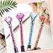 Sherr 160 Pack Big Crystal Diamond Pens Cute Ballpoint Pens Retractable Ballpoint Gem Pens Rhinestones Crystal Bling Plated 4 Color Black Gel Ink Office Supplies Gifts for Women