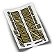 PEGATINEA Gabel Aufkleber ROCKSHOX SID 2018 WP65 Rock Shox GOLDEN