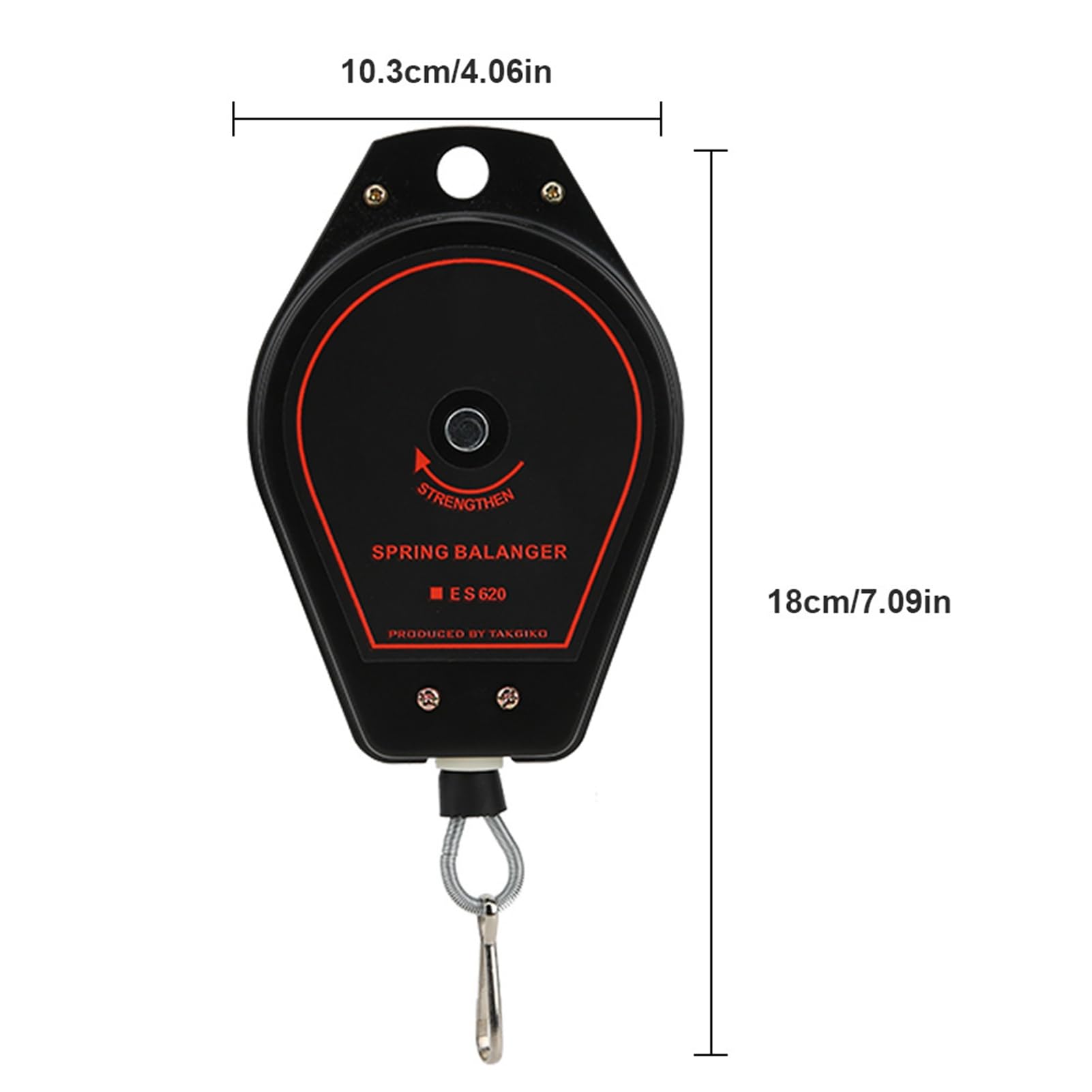 AYNEFY 0,6 – 2,0 kg di sospensione, sospensione retrattile portatile, portautensili, bilanciatore, adatto per catene, costruzione automobilistica, strumenti, elettrodomestici