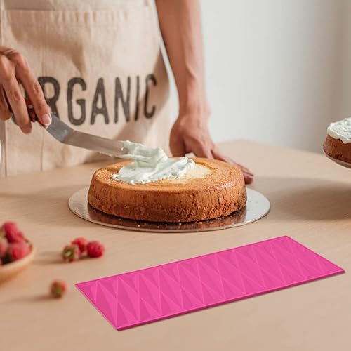 Miniatura 6 de Moldes de fondant con formas de silicona para decoración de bordes, tapete de impresión de fondant, molde de silicona para fondant, moldes de