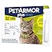 PetArmor Plus Flea and Tick Prevention for Cats, Cat Flea and Tick Treatment, 6 Doses, Waterproof Topical, Fast Acting, Cats Over 1.5 lbs