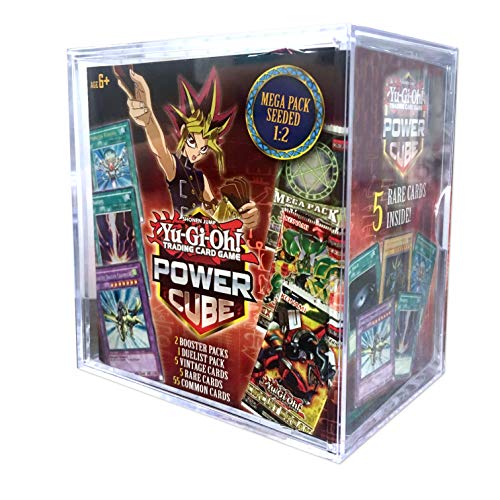 Yu-Gi-Oh! Trading Cards 728192497261 Power Cube 2- Mega Pack Seeded 1: 2 | 2 Booster Pack | All Factory Sealed Pack | 5 Rare Cards, Multicolor