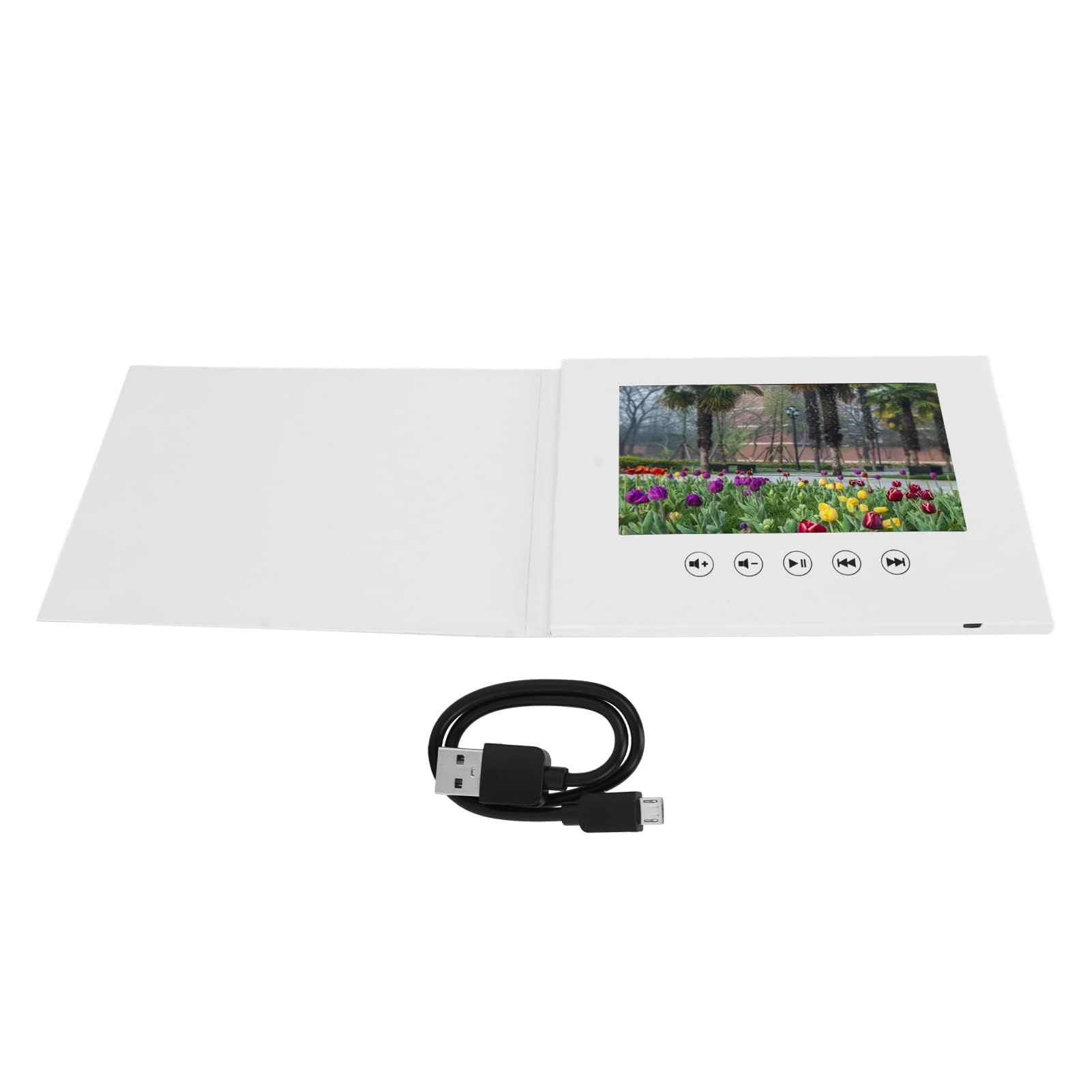 Tarjeta De Felicitación con Vídeo, Tarjeta con Visualización De Vídeo, álbum De Vídeos, Folleto De Vídeo, Libro De Vídeos De Boda para Aniversario, Navidad, Boda, Regalo De Cumpleaños(7in)