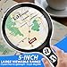 Large Magnifying Glass with Lights,10X 25X 45X 60X Handheld Lighted Magnifier, 5in Page Magnifier LED Lights, Magnifying Glass for Reading Small Prints & Low Vision Seniors with Aging Eyes