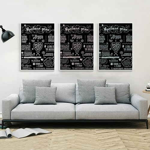 Tableau règles de la maison russes : 3 toiles inspirantes pour célébrer l'esprit de famille
