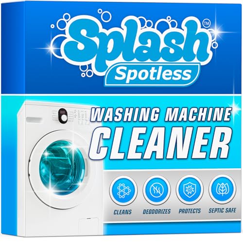 splash spotless washing machine cleaner for he front load amp top load washers 1 count pack of 1