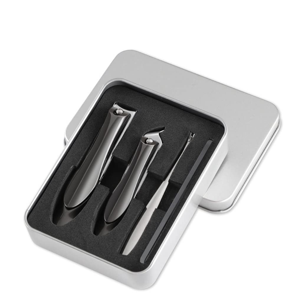 Manicure Set Portable Nail Clippers Set 4-Piece Simple Manicure Tool for Office Bedroom Indoor Travel Nail File Tool Nail Kit Manicure Nail Clippers Kit (Color : A)