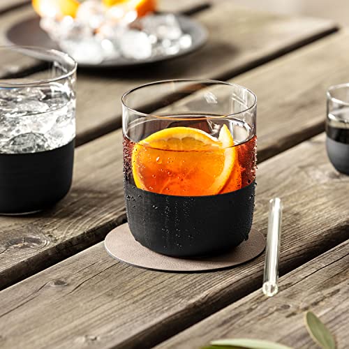 Villeroy & Boch - Manufacture Rock Whisky Glass Set, 4 pces, Crystal Glass with matt Black Base, Capacity 250 ml - Image 3