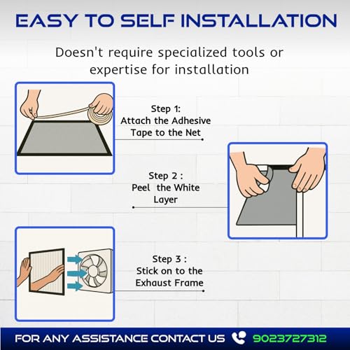 Image of Classic Mosquito Net for Windows |Pre-Stitched (Size: 50X60 cm /Color: Cream |Premium 120GSM Fiberglass Mesh with Self-Adhesive Hook Tape, Quick, Long-Lasting Window net for Home)
