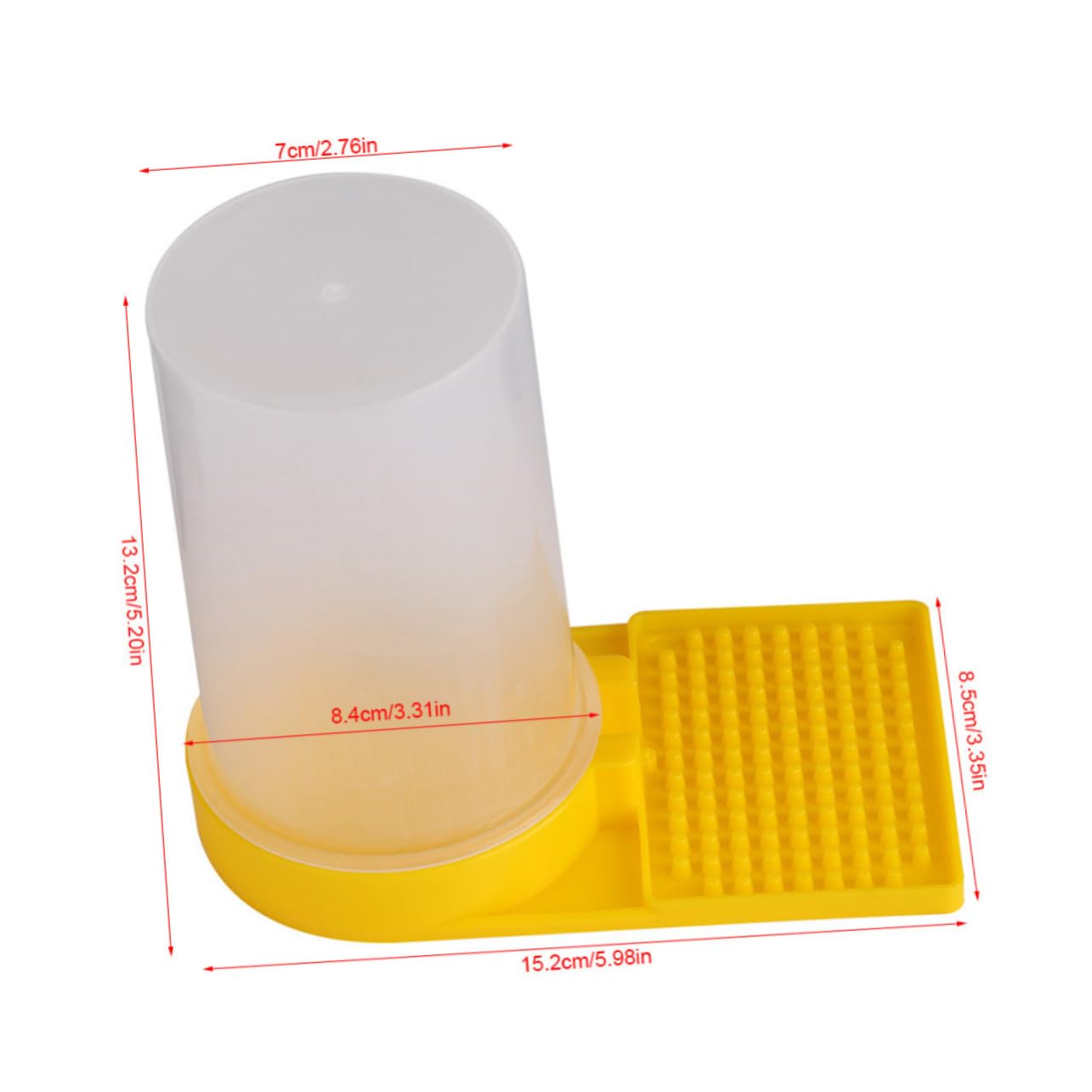 SEWACC Mangeoire à Abeilles pour Maison 2 Pièces en Plastique Facile à Nettoyer et Simple D'utilisation pour Apiculteurs Professionnels