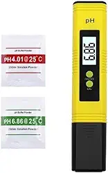 Testador Medidor Digital de PH com Display LCD, Portátil e Alta Precisão e Qualidade Piscinas Aquários Hidropônico Solução de Calibração Resolução 0,01