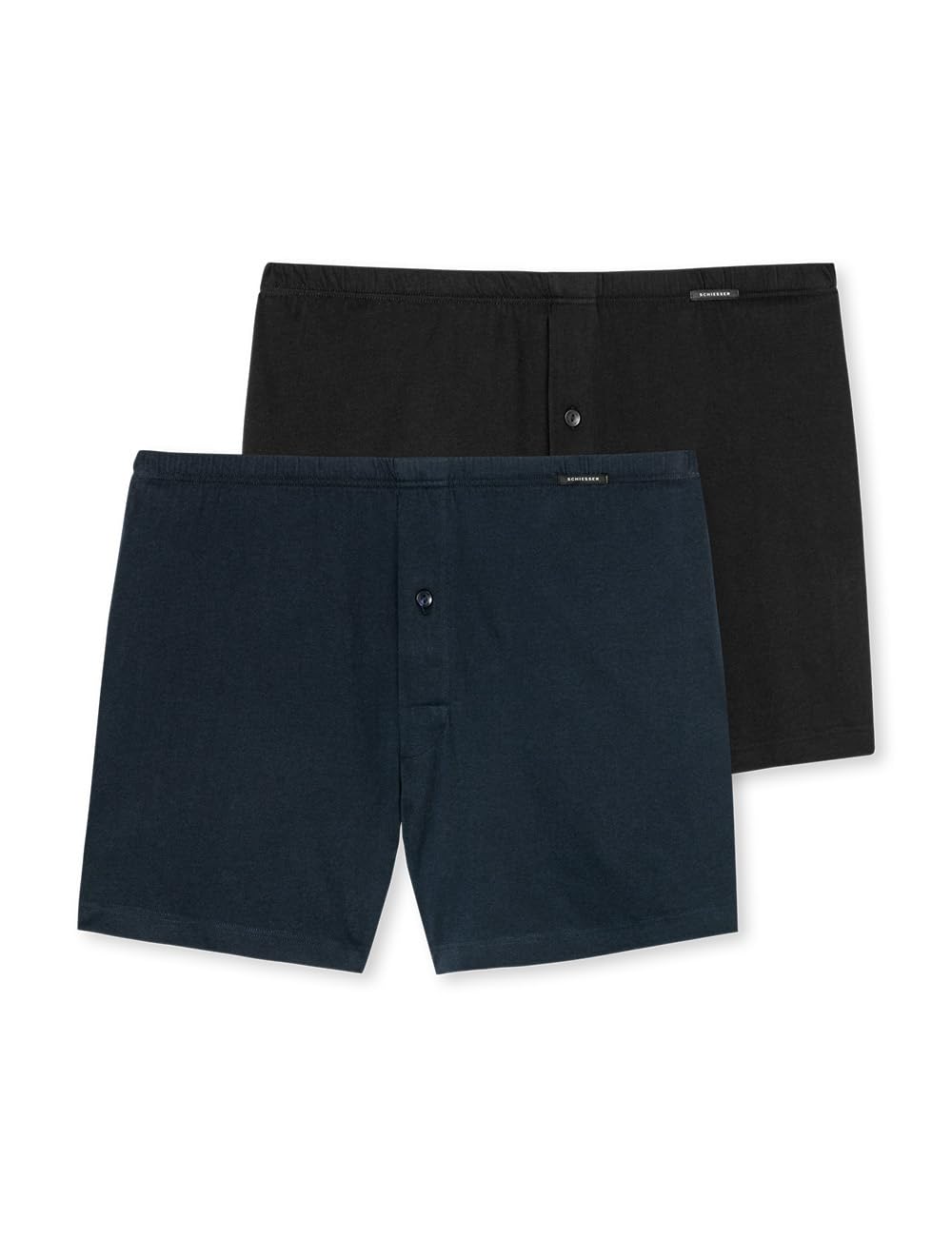 Schiesser Men's 2 Pack Boxershorts Baumwolle Jersey Weich Multipack-Jerseyboxer Underwear, Assorted 3_180930, M (Pack of 2)