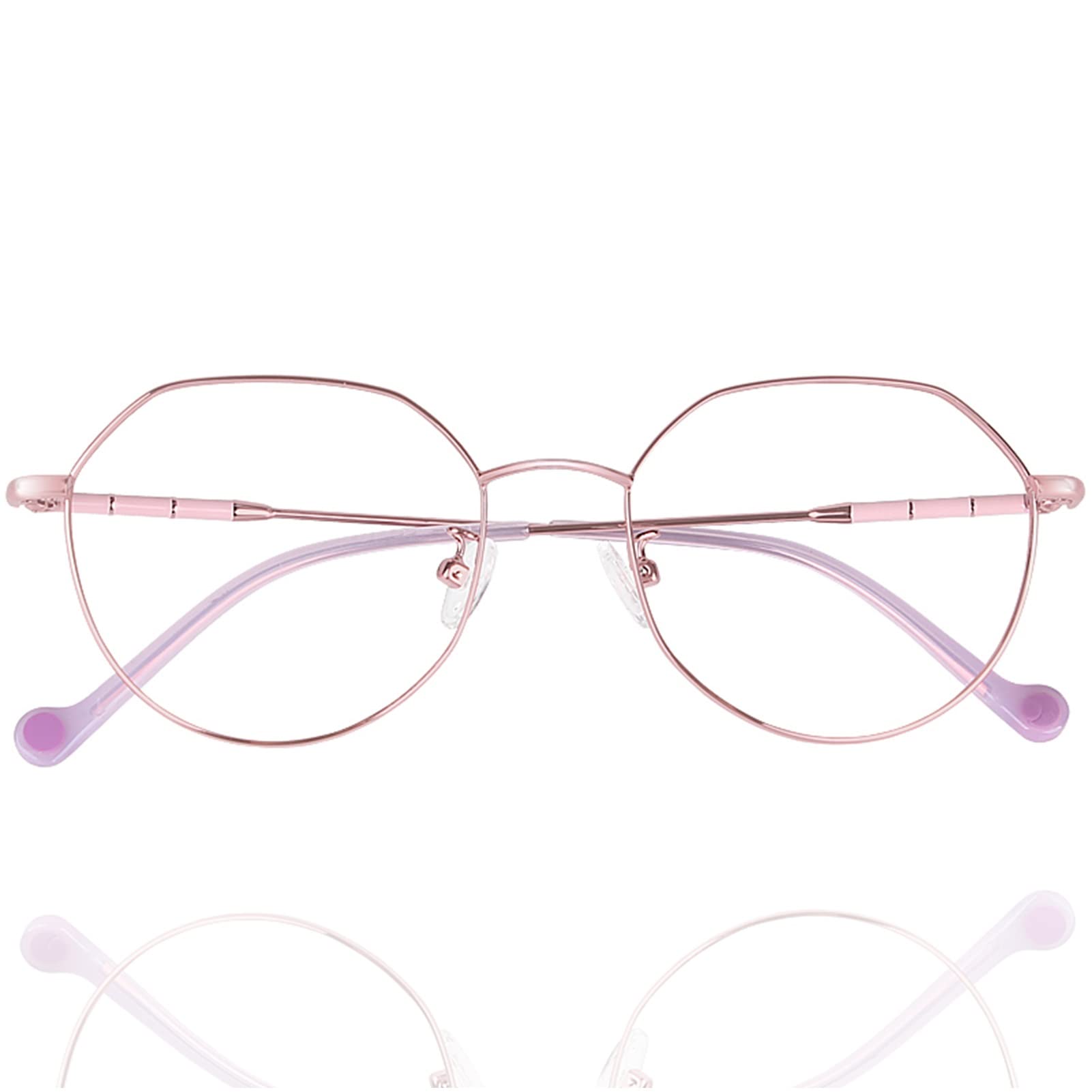 Anti Blue Light Okulary do Czytania, Okulary Komputerowe dla Kobiet, Modne Okulary Dużej Ramy (Color : Pink, Size : 3.5)