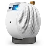 BenQ GV50 1080p Laser Tragbarer Deckenprojektor mit Stativfuß | Drehbare Winkelprojektion | 500 ANSI Lumen | 18W Bass Bluetooth Lautsprecher | Google TV mit Netflix | Chromecast & AirPlay | Autofokus