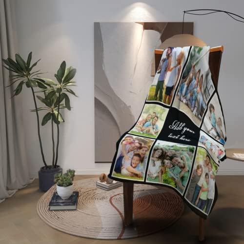 Miniatura 3 de Manta personalizada con imagen, manta personalizada para adultos, manta de forro polar suave adecuada para Halloween, Navidad, cumpleaños, regalos