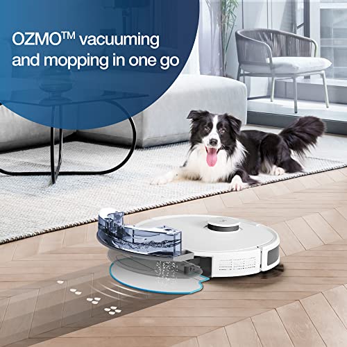 ECOVACS DEEBOT N8+ Aspirateur Robot Laveur 2-en-1 avec Station d'auto-vidage, Aspiration Puissante, Navigation dToF, Nettoyage Personnalisé, Idéal pour Poils d'animaux, Contôle APP/Alexa/Wifi - Image 7
