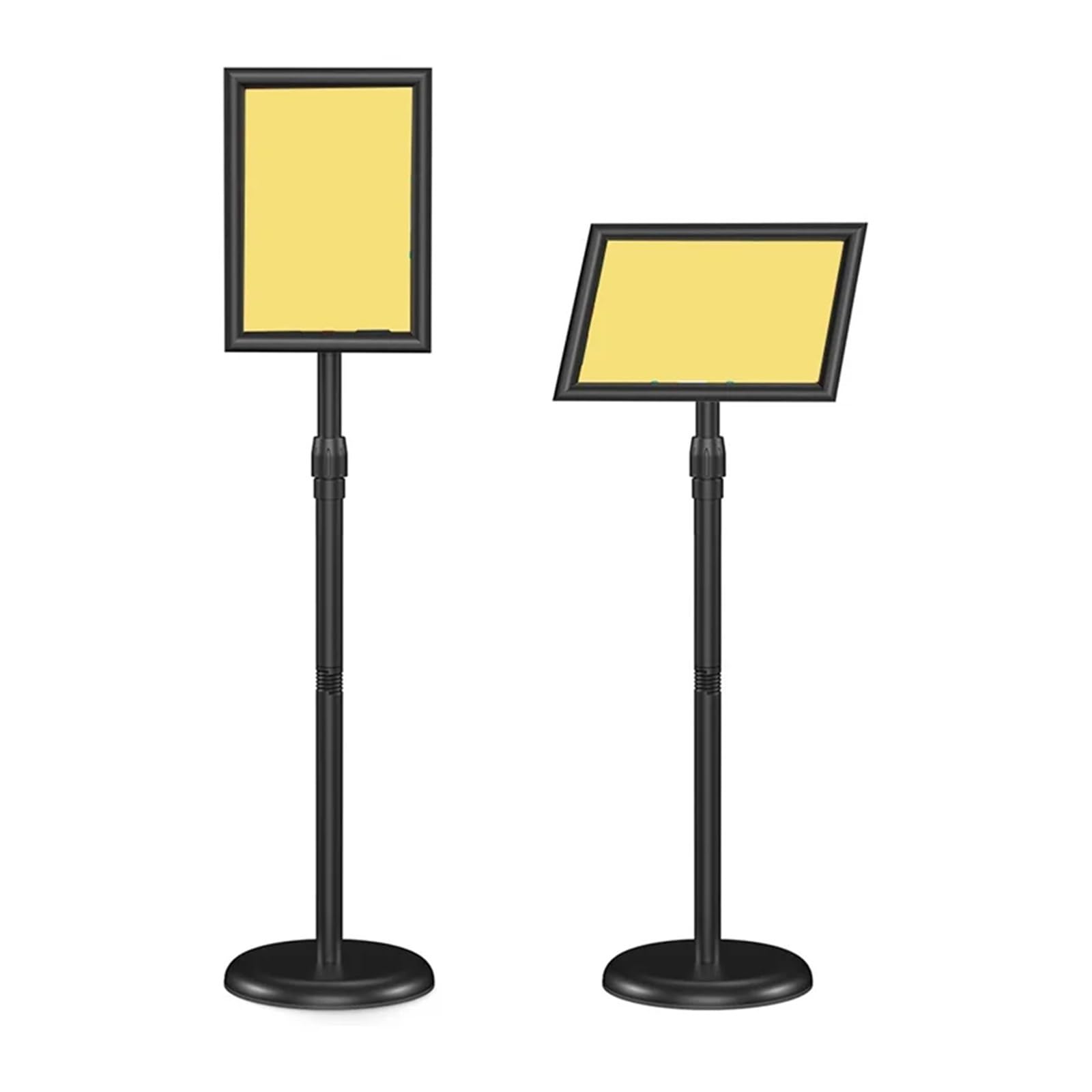 Soporte de pedestal for suelo, for exteriores e interiores, for carteles publicitarios 8,5 x 11 pulgadas Soportes para información