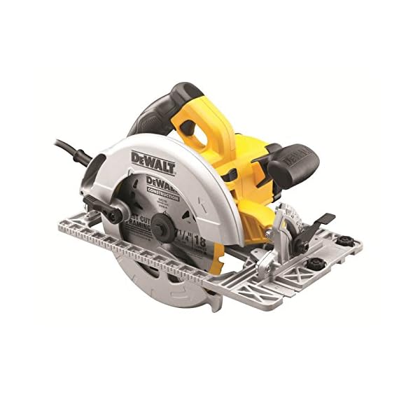 DeWALT Handkreissäge DWE576KR inkl. Führungsschiene (1500 mm), Handschuhclip, 24x Arbeitshandschuhe, 24 Zahn HM… – Bild 3
