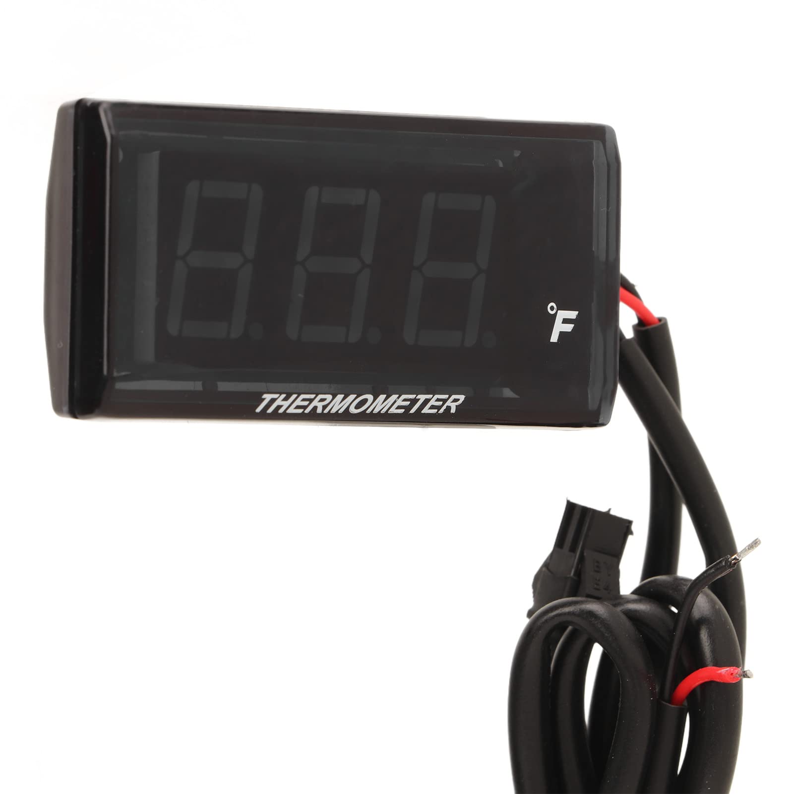 Jauge de Température d'eau de Moto Écran LCD Ultra Fin Boîtier ABS Compteur de Température d'eau pour Modification DC12V Bleu Quad Square Instrument Jauge de Température d'eau