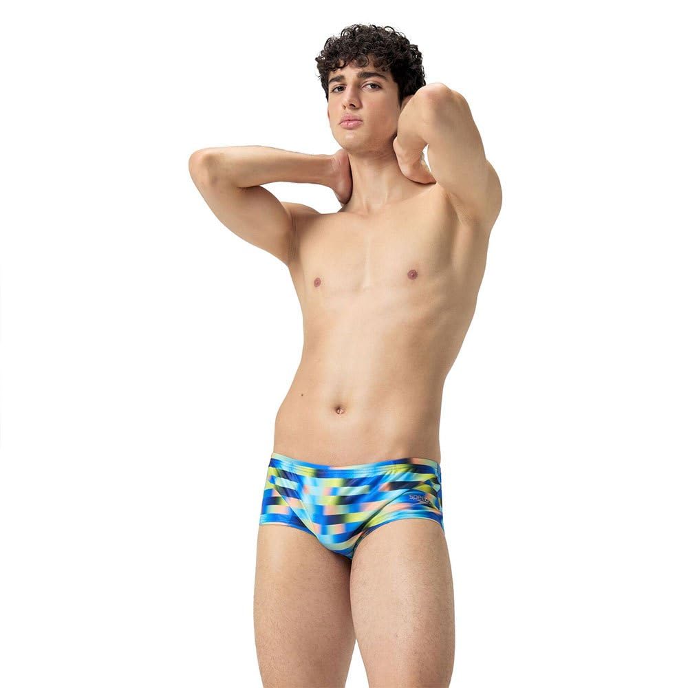 Speedo Allover Digital slip de 14cm evita rozaduras en los giros UK 32 8