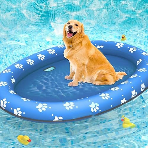 Flotteurs de piscine pour chiens et rampe gonflable sûre pour lac et mer