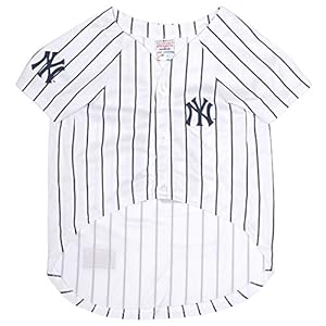 Pets First MLB New York Yankees Dog Jersey, Small. – Pro Team Color Baseball Outfit