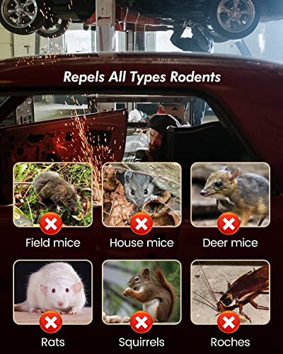 Seekbit Rodent Repellent, Peppermint Oil Repels Mice And Rats Squirrel And Other Rodents, Rat Repellent For Indoor Outdoor Rv Home Closets Trucks Car Engines, Mouse Deterrent Keep Mice Out, 7 Pack #TOP2