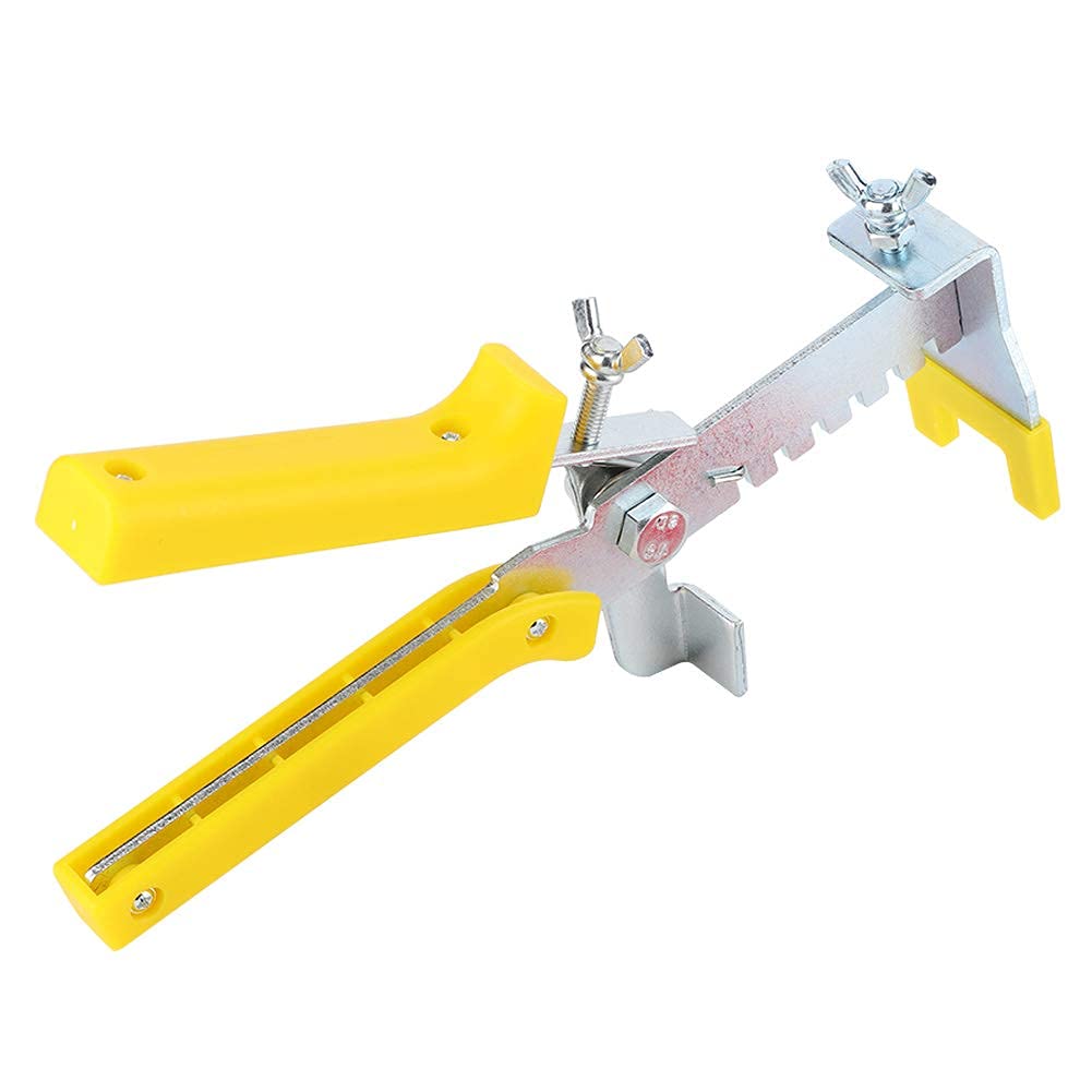 Sistema di livellamento per piastrelle, strumenti per sistema di livellamento per piastrelle in plastica da pavimento, 500 x clip + 200 x cunei + 1 x pinze