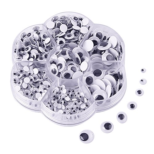 Kuuqa 500 Pieces Mixed Wiggle Googly Eyes Self Adhesive Googly Eyes Diy Scrapbooking Crafts #TOP25