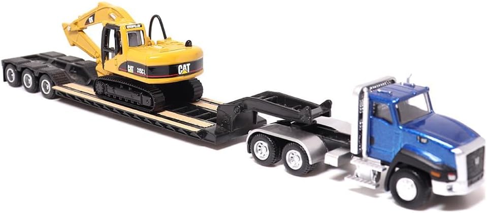 Diecast Masters | 1:87 Scale Cat CT660 Day Cab Tractor with Lowboy Trailer and Cat 315C L Hydraulic Excavator | Model 84415
