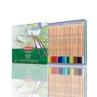 Derwent Academy Watercolour Pencils, Set of 24 in Tin, Multicolour Artist’s Pencils, Ideal for Wet or Dry Colouring, Drawing & Illustration, Premium Hobbyist Quality