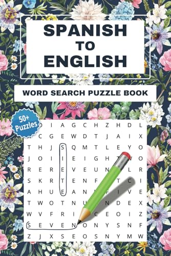Spanish to English Word Search Puzzle Book: 56 Categories | Learn Languages While Solving Puzzles