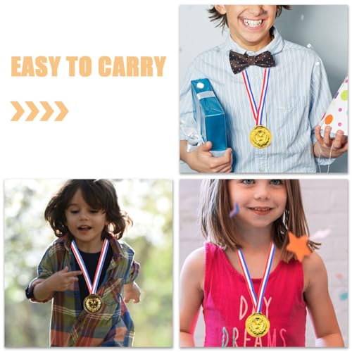 Medallas de oro MERRYHAPY en pack de 50 piezas de tamaño pequeño 3