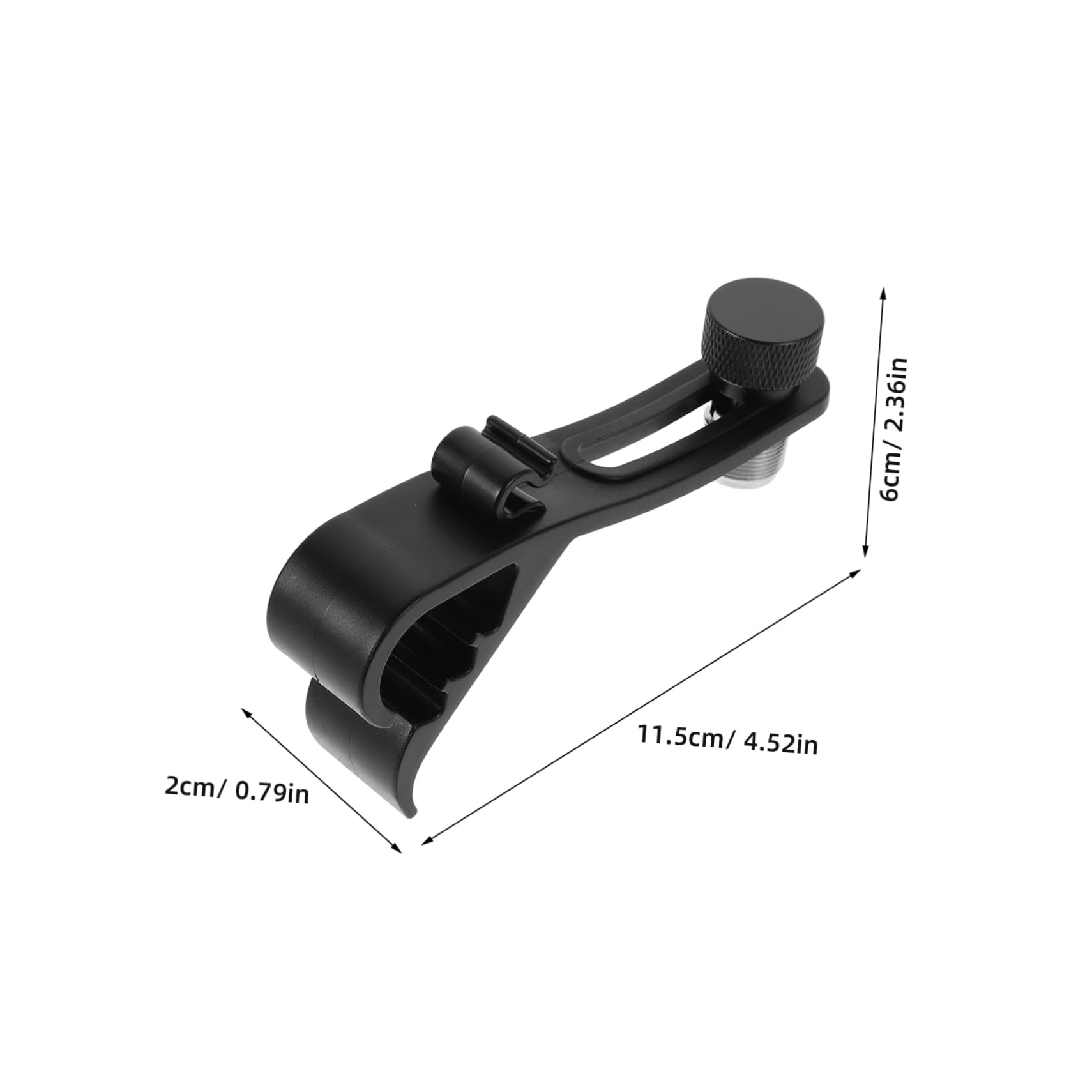 Sosoport Drum Mic Clips Adjustable Shockproof Microphone Mount for Drumming Tools Secure Clamp Holder Compatible with Various Drum Kits Robust Construction for Reliable Use