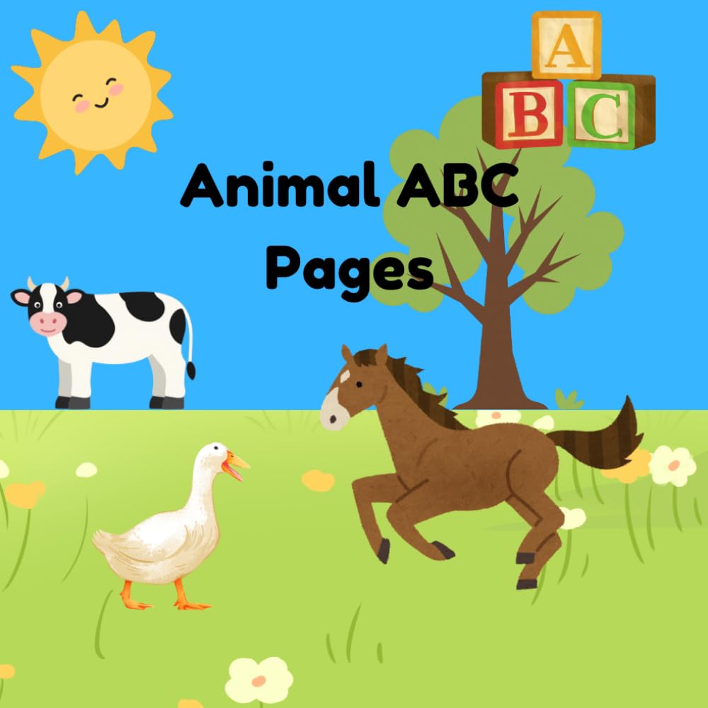 Animal ABC Pages: Learn Letters from A to Z Through Coloring