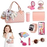 Sac à main pour fille avec jeu de maquillage - Jouet mignon avec accessoires - Fille à p...