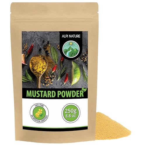 Alpi Nature Mustard Powder Yellow White 250g 8.8 oz Ground White Yellow Mustard Seeds Powder