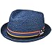 Price comparison product image Stetson Cantalo Diamond Raffia Hat Men - Sun Summer Beach with Grosgrain Band Spring-Summer - L (58-59 cm) Blue