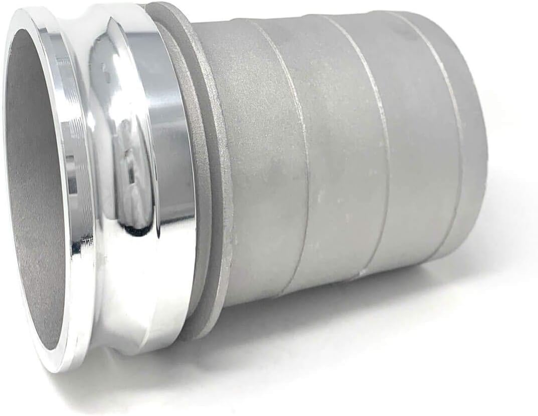 Gloxco Aluminum Type E Cam and Groove Hose Fitting, 6" Male Camlock x 6" Hose Shank (CAM-60-E-AL)