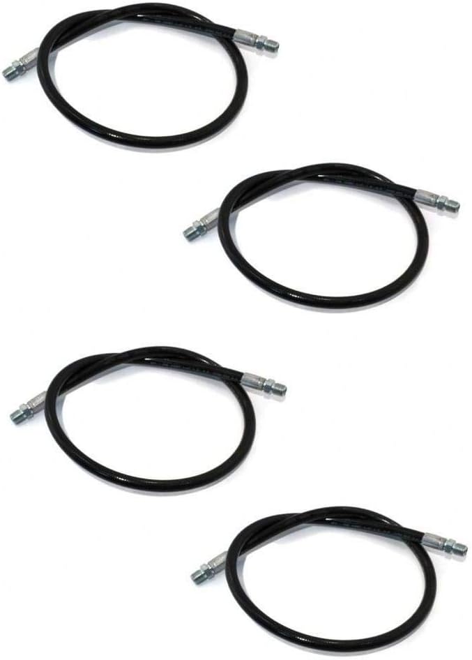 Set of (4) 1/4" x 38" High-Pressure Hydraulic Hoses Fits Western Snow Plows