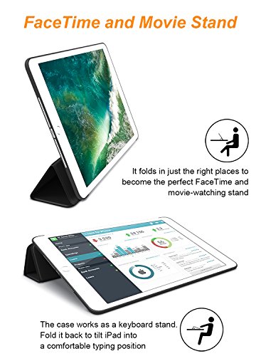 Dtto Mini Case For Ipad Mini 3/2/1, (Not Compatible With Mini 5Th Generation 2019) Ultra Slim Lightweight Smart Case Trifold Cover Stand With Flexible Soft Tpu Back Cover [Auto Sleep/Wake],Black #TOP3
