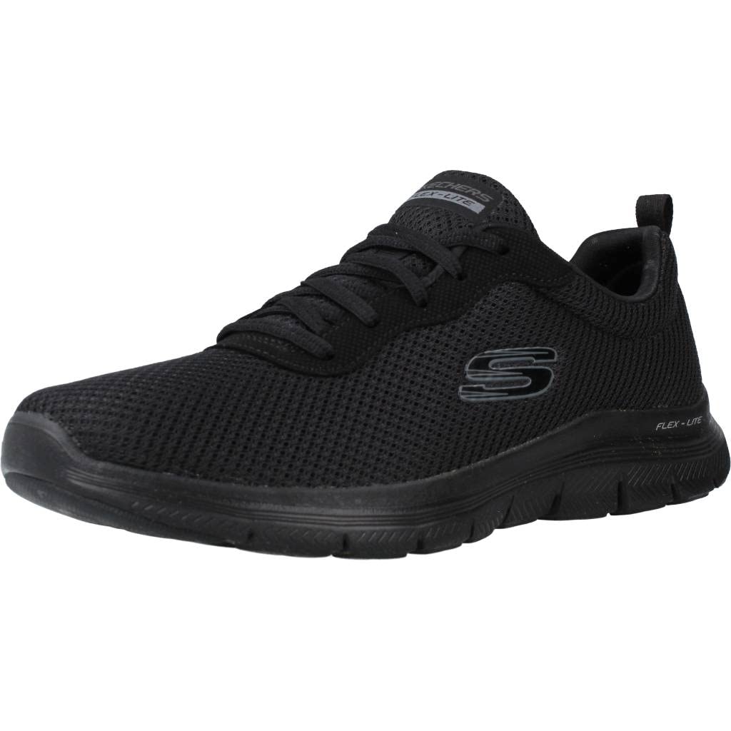 Skechers Damen Flex Appeal 4.0 Trainer , Black Mesh/Trim, 39 EU