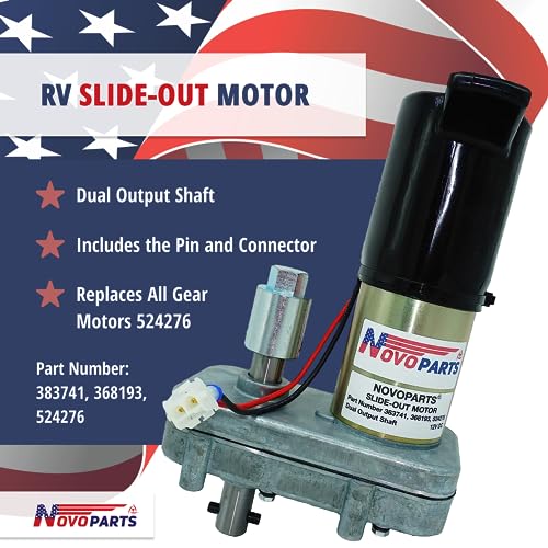 Image of 383741 368193 524276 RV Slide Out Motor Replacement for Power Gear Slide Out Motor 383741 368193 524276 Pin and Coupling Included